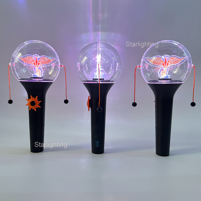 Official Custom Phoenix Acrylic LED Light Stick Kpop Idol Cheering Hand Wand Glow Light Stick for Concert Events