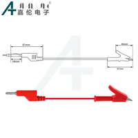 JIALUN Test Leads Cable with Alligator Clip 4MM Stackable Banana Plug for Power Electrical Testing