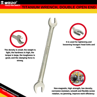 Clé à molette réglable en titane non magnétique résistante à la corrosion WEDO