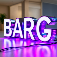 Benutzer definierte Mode Design 3D LED-Zeichen Acryl Stahl Kanal Business Outdoor 3D Hintergrund beleuchtung Buchstaben Zeichen LED-Module