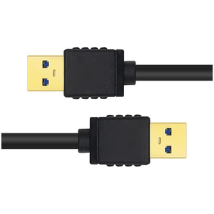 Đen <span class=keywords><strong>USB</strong></span> <span class=keywords><strong>3</strong></span>.<span class=keywords><strong>0</strong></span> Nam đến Nam cáp <span class=keywords><strong>0</strong></span>.3m với tinh khiết đồng dây dẫn bện che chắn cho máy tính truyền dữ liệu 3A sạc nhanh - Product Image 5
