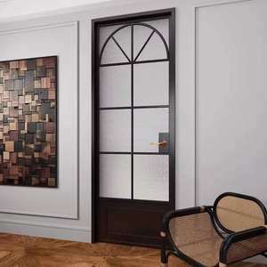 <span class=keywords><strong>Armoire</strong></span> d'entrée en bois massif abstraite rétro de Style français conception industrielle cloison en verre trempé <span class=keywords><strong>armoire</strong></span> de rangement de salon - Product Image 4