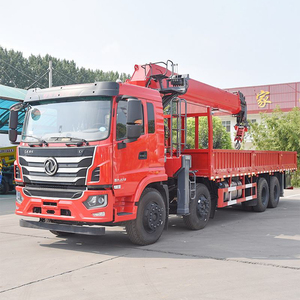 Fabriek Groothandel 6X4 Truck Kraan 8 10 12 Ton Met Emmer Met Kraan Rechte Boom Kraan Hydraulische Mobiele Vrachtwagen - Product Image 4