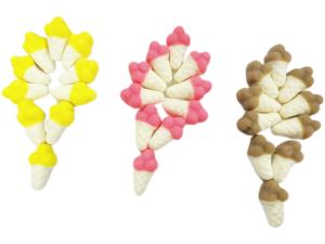 Manufacturer <strong>Halal</strong> Colorful Yogurt Flavor Jelly Half Ice Cream <strong>Cone</strong> Shaped <strong>Sweet</strong> Fruity Gummy Candy Piece Pattern Sugar Bag - Product Image 4