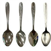 Ensemble de couverts en acier inoxydable 4 pièces, couteau, fourchette, cuillère, argenterie pour hôtel, mariage, restaurant