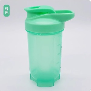Vaso Mezclador de Proteínas de Plástico Libre de BPA de 300 ml y 500 ml con Bola Mezcladora, Cumple con la Normativa Europea No 10/2011, Tapa Antiderrames para Fisicoculturistas - Product Image 1