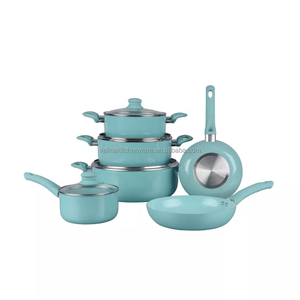 10pcs thân thiện với môi không dính nhôm <span class=keywords><strong>Cookware</strong></span> <span class=keywords><strong>Set</strong></span> cổ điển nhà bếp soong chậu và súp stockpots cho nấu ăn tại nhà - Product Image 1