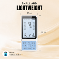 Masseur TENS OEM, appareil TENS EMS 3-en-1, stimulateur musculaire TENS EMS, appareil de massage électronique pour les épaules et le dos