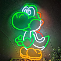 Lampes décoratives personnalisables à motif de dessin animé lumineux néon coloré avec éclairage doux haut de gamme pour la décoration