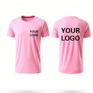 Personalized Polyester Quick Dry T Shirt Custom Design Logo Print Moisture Wicking Comfortable Casual Gym Activewear - Product Image 1