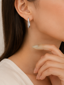 Pendientes de Plata de Ley 925 con Baño de Oro Rosa y Piedra Natural en Forma de Corazón, para Mujer, Regalo para Bodas y Fiestas - Product Image 3