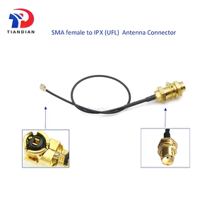 Interno RF SMA-hembra a UFL <span class=keywords><strong>Antena</strong></span> Conector Adaptador <span class=keywords><strong>Cable</strong></span> de conexión MMCX Mhf4 <span class=keywords><strong>Cable</strong></span> de extensión pelado - Product Image 6