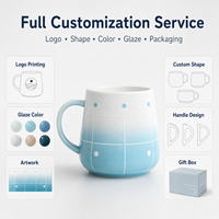 Taza de Cerámica con Esmalte Reactivo y Acabado Artístico, Fabricante para Tiendas de Regalos, Marcas de Comercio Electrónico, Programa de Marca Privada