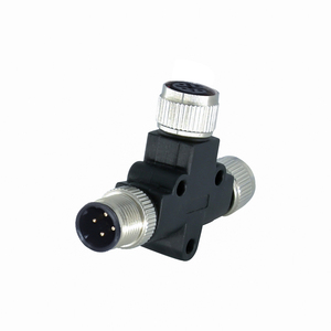 Personnalisé M12 T Y I <span class=keywords><strong>Type</strong></span> Transfert a B <span class=keywords><strong>D</strong></span> Code Mâle à Femelle 3P 4P 5P 8P Capteur Plastique Métal Adaptateur - Product Image 4