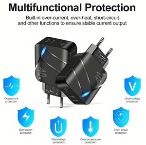 Wholesale 40W <b>Fast</b> <b>Charging</b> Mobile Phone Adapter USB Type C Wall Power Charger for Phone With Box - Product Image 6