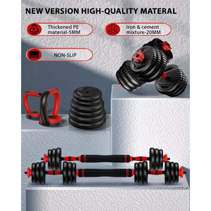 Adjustable <b>Dumbbell</b> Set Kettle Bell Barbell Three in One 40KG 50kg Barbell <b>Dumbbell</b> System Set for Home Gym Dumbell Set - Product Image 3