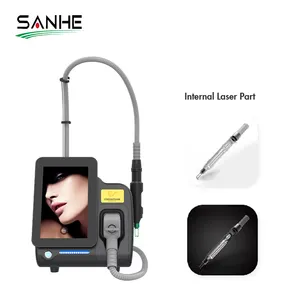 Portable Q-SWITCH ND YAG LASER Tattoo Removal Carbon Peeling Skin Whting Machine With 1064nm And 532nm Treatment Head