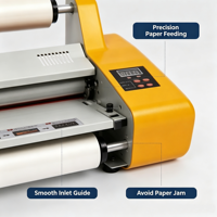 Máquina de Laminación en Caliente Semiautomática BC-FM3520, Equipos de Procesamiento de Papel para Cubiertas de Libros