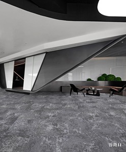 New Trung Quốc công nghệ thiết kế màu đen và ánh sáng màu xám 50x50cm gạch Thảm tự dính Peel và Stick Polypropylene (PP) - Product Image 3