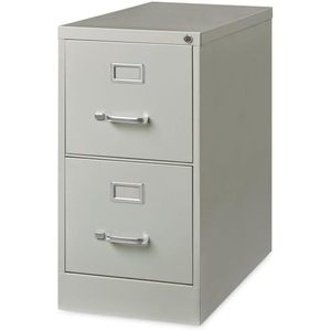 Alera Light Gray Two-<b>Drawer</b> Economy Vertical <b>File</b> Letter-Size Metal <b>Drawers</b> 15 X 26.5 X 28.37 - Product Image 5