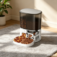 Caméra de vision nocturne 1080P, Distributeur automatique écologique en plastique durable, Faible MOQ, Résistant à l'humidité 8L, Distributeur double compartiment Tuya