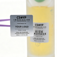 Étiquette autocollante personnalisée pour flacon de parfum, résistante à l'eau et à l'huile, impression de logo cosmétique, fabrication OEM