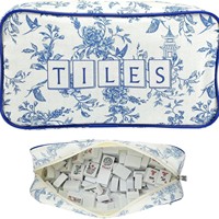 Sac de rangement de luxe multi-couleurs pour Mahjong, pliable, en toile, grande capacité, pour tuiles de Mahjong, étui de transport, trousse de maquillage