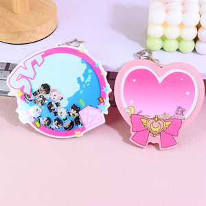 Bán Buôn Tùy Chỉnh Chất Lượng Cao Anime Thép Không Gỉ <span class=keywords><strong>Keychain</strong></span> Phim Hoạt Hình Kim Loại Shaker Ba Chiều Ảnh Kỹ Thuật Số <span class=keywords><strong>Keychain</strong></span> Cho Quà Tặng - Product Image 6