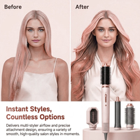 Cepillo Secador de Pelo 6 en 1, 110,000 RPM, Alta Velocidad, Iónico Negativo, Productos Multiusos para el Cuidado y Peinado del Cabello
