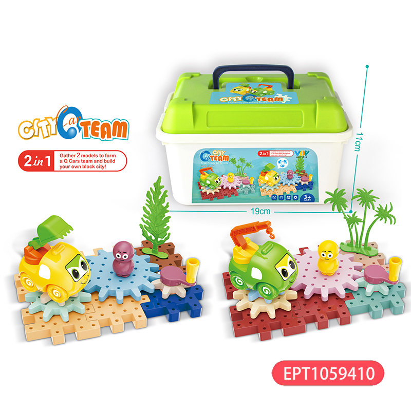 EPT1059410-2in1 ingeniero Vehículo de rotación de engranajes 33PCS(72PCS/CTN)