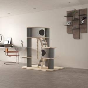 Thân thiện với môi gỗ giấy mèo cây tháp 4 + cấp độ lớn tiết kiệm không gian thiết kế an toàn hiện đại sang trọng trong nhà đa-mèo sử dụng carton - Product Image 6
