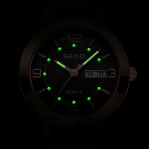 SENO orologi donna impermeabile data settimana acciaio inossidabile signore quarzo Relogio Feminino femminile Montre Reloj Muje orologio per le donne - Product Image 6