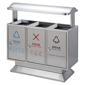 Thành phố đường phố công viên danh lam thắng cảnh Thùng rác dày thùng rác kích thước lớn 3 4 phân loại thùng rác cho khu dân cư Quận - Product Image 1