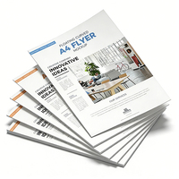 Impression de flyers professionnels personnalisés de qualité supérieure, format A4/A5/A6/DL, finition mate/brillante/soft touch, pour la promotion d'entreprise