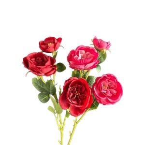 Fleurs artificielles Junheyuan, rose en soie, branche unique, arrangement floral pour la maison et la décoration de mariage - Product Image 5