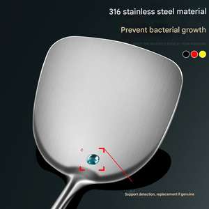 Juego de cuchara para freír de acero inoxidable especial para Chef, olla de hierro con mango largo para el hogar, pala, cuchara para sopa para cocinar - Product Image 5