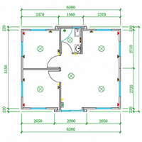 Maison préfabriquée écologique en conteneur, maison modulaire isolée moderne pour bureau de jardin et maison d'hôtes