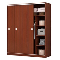 Armoire convertible Dongam – Meuble de chambre moderne en MDF, économique, pour dortoir, chambre à louer, chambre principale – Montage simple, rangement intégré