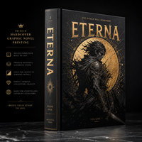 Servizio di Stampa Deluxe Personalizzato per Romanzi Grafici con Copertina Morbida, Stampa Premium con Lamina Dorata e UV Spot, Produttori di Fumetti