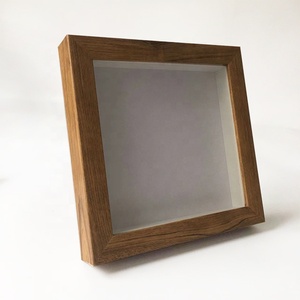 Su misura Eco Friendly di piccola dimensione 5x5 6x6 8x8 10x10 pollici bianco nero colore naturale PS 3D ombra scatola <span class=keywords><strong>cornice</strong></span> - Product Image 2