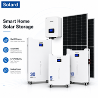 Batterie de stockage intelligente Solard 51.2V 100Ah, 8000 cycles, empilable, LiFePO4 hybride CAN, pour appareils électroménagers, garantie 10 ans, 5kWh