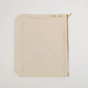Custom Logo Cotton Canvas Makeup <b>Bag</b> Wholesale Small Private Label Travel <b>Bridesmaid</b> <b>Gift</b> Cosmetic Pouch - Product Image 2