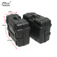 Boîtes latérales de rangement universelles pour moto 25L, étanches, sacoches latérales pour moto