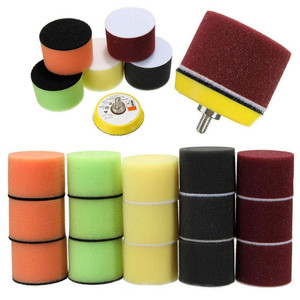 Tampons de polissage en éponge Weiyuan, 2 pouces, lot de 16 pièces, pour le detailing automobile, le cirage, utilisation avec machine pneumatique - Product Image 1