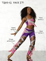 Uniformes de majorettes personnalisés pour femmes, vêtements de danse à franges violet et rose, costumes en maille, justaucorps