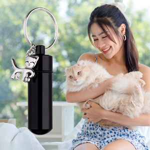 Evcil hayvan vazosu toptan anahtarlık külleri anahtarlık köpekler külleri sake sake kremasyon takı paslanmaz çelik evcil hayvan vazosu s kolye Pet anıt - Product Image 4