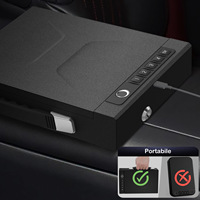 Caja Fuerte para Armas Portátil de Alta Seguridad, Control por Aplicación Tuya, Contraseña, Huella Dactilar Biométrica, Llave, Acero Laminado en Frío