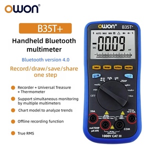 OWON มัลติมิเตอร์แบบพกพา B35T/B41T เครื่องบันทึกอุณหภูมิ 0-1000V/0-100A (0.5%+3) ความแม่นยำ วัดแรงดันไฟฟ้า อุณหภูมิ ความชื้น - Product Image 6