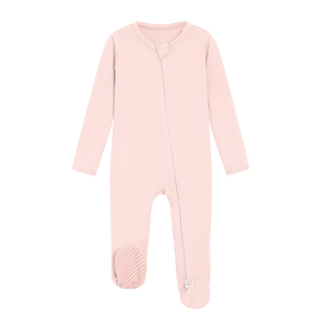 Pigiama per Bambini Personalizzato 95% Bambù 5% Spandex con Doppia Cerniera, Stampa Tinta Unita, Tutina per Neonati - Product Image 5