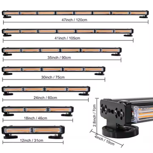 144W COB dẫn thanh ánh sáng 12 "46" 12V 24V khẩn cấp cảnh báo nhấp nháy đèn vàng đỏ màu xanh hổ phách cho xe ô tô nhôm lũ Combo - Product Image 3